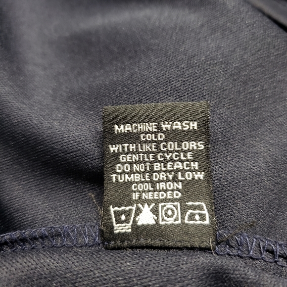 MSK Navy Midi Dress with Lg White Polka Dots Sz 16 - Picture 8 of 8